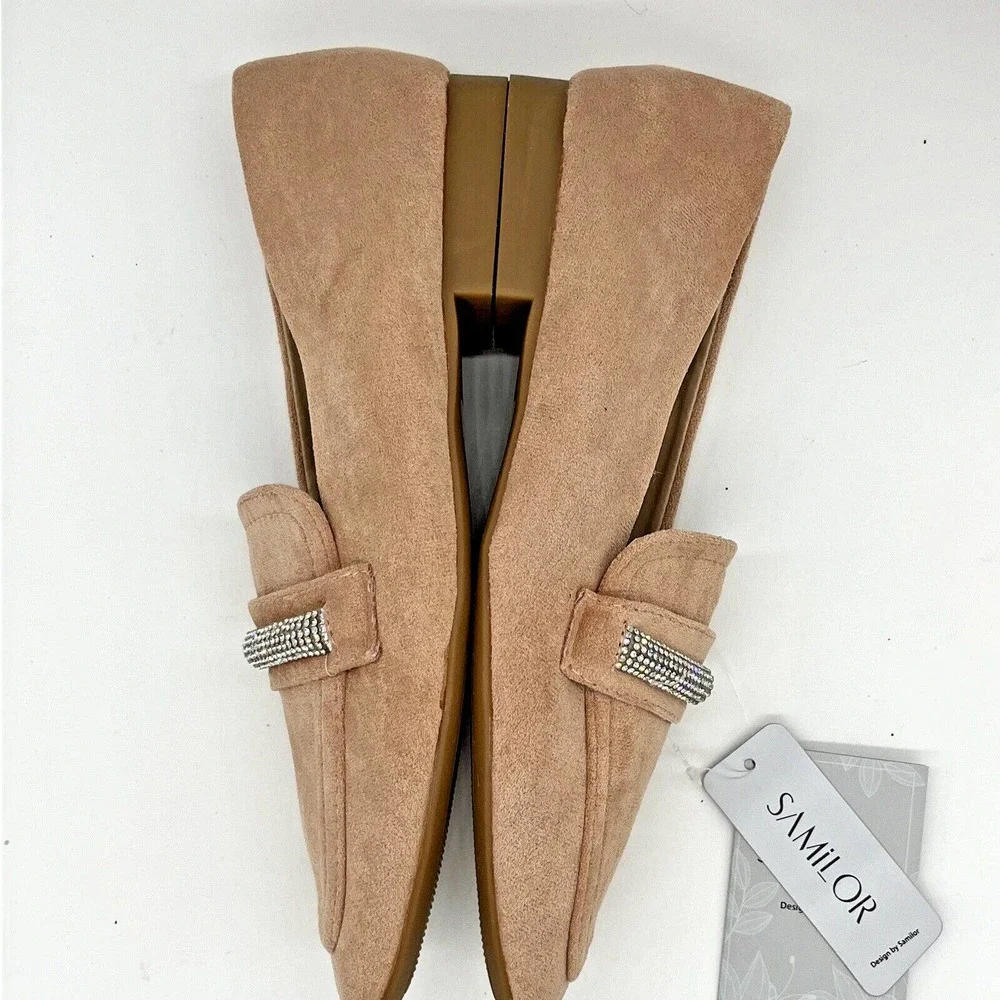 Samilor Elegant Flats Size 7 Pink Shoes Round Toe Shoes Comfortable Slip on NWT - Picture 6 of 12